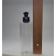 250 ml Şeffaf Plastik Şişe (PET) Siyah Push-Pull Kapaklı (24 Ağız)