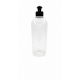 500 ml Şeffaf Plastik Şişe (PET) Siyah Push-Pull Kapaklı (28 Ağız)