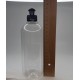 500 ml Şeffaf Plastik Şişe (PET) Siyah Push-Pull Kapaklı (28 Ağız)