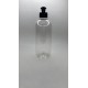 500 ml Şeffaf Plastik Şişe (PET) Siyah Push-Pull Kapaklı (28 Ağız)