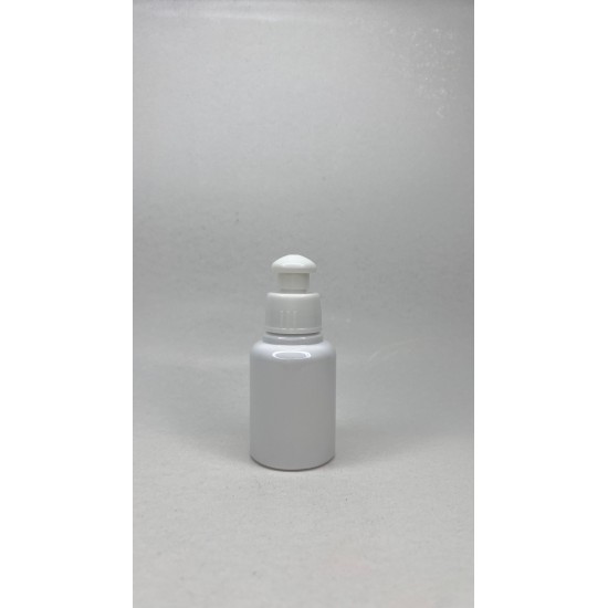 60 ml Beyaz Plastik Şişe (PET) Beyaz Push-Pull Kapaklı (24 Ağız)