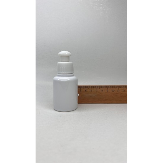 60 ml Beyaz Plastik Şişe (PET) Beyaz Push-Pull Kapaklı (24 Ağız)