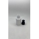 60 ml Beyaz Plastik Şişe (PET) Siyah Push-Pull Kapaklı (24 Ağız)