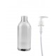 100 ml Şeffaf Plastik Şişe (PET) Beyaz Sıvı Sabun Pompalı (24 Ağız)