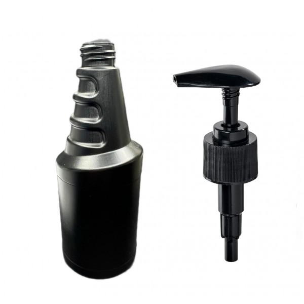 500ml Siyah Renk Vosvos Şişe Sıvı Sabun Pompalı