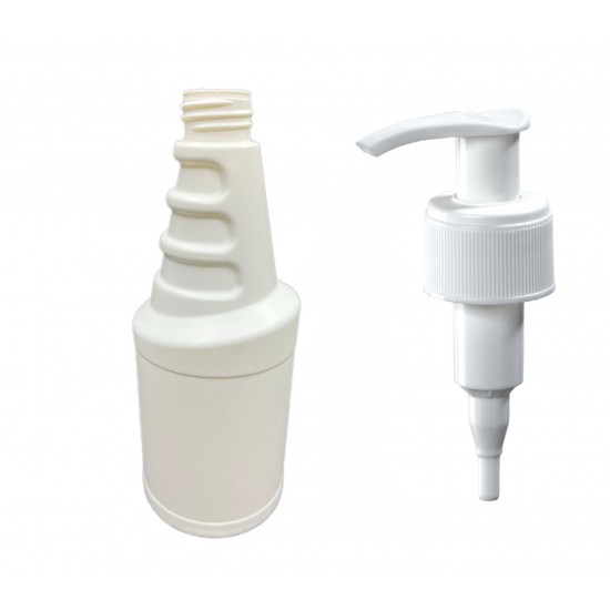 500ml Beyaz Renk Vosvos Şişe Sıvı Sabun Pompalı