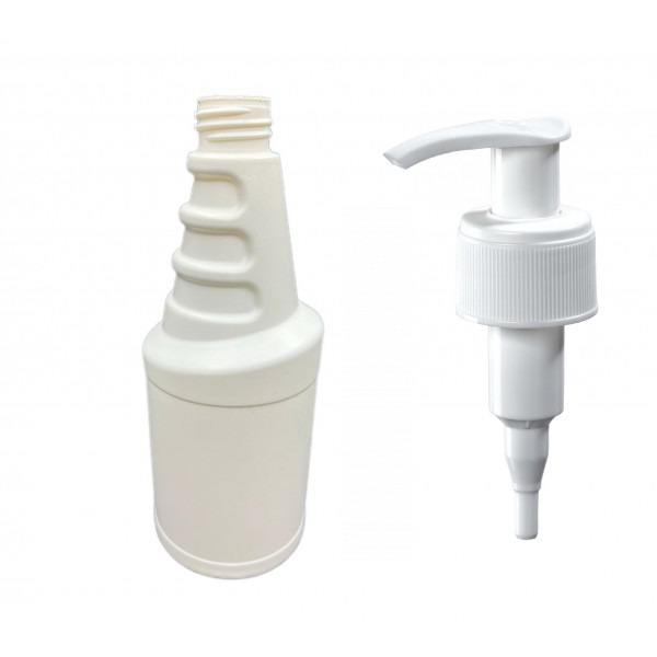 500ml Beyaz Renk Vosvos Şişe Sıvı Sabun Pompalı