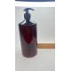 1000 ml (1 Litre) Kahverengi Plastik Şişe (PET) Siyah Sıvı Sabun Pompalı (28 Ağız)