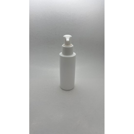 100 ml Beyaz Mat Plastik Şişe (PE) Beyaz Sıvı Sabun Pompalı (24 Ağız)