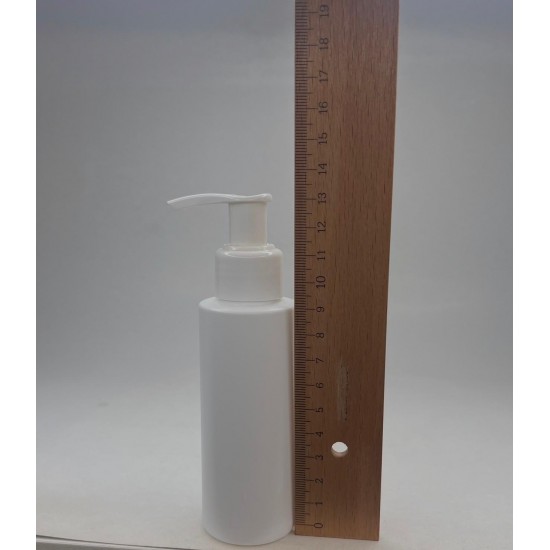 100 ml Beyaz Mat Plastik Şişe (PE) Beyaz Sıvı Sabun Pompalı (24 Ağız)