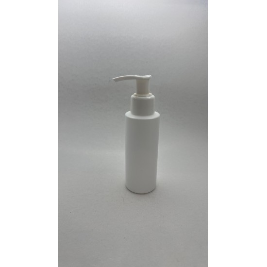 100 ml Beyaz Mat Plastik Şişe (PE) Beyaz Sıvı Sabun Pompalı (24 Ağız)