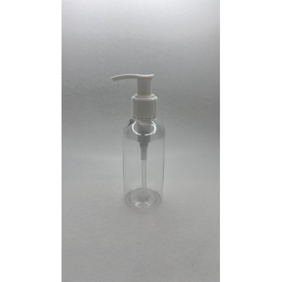 150 ml Şeffaf Plastik Şişe (PET) Beyaz Sıvı Sabun Pompalı (24 Ağız)