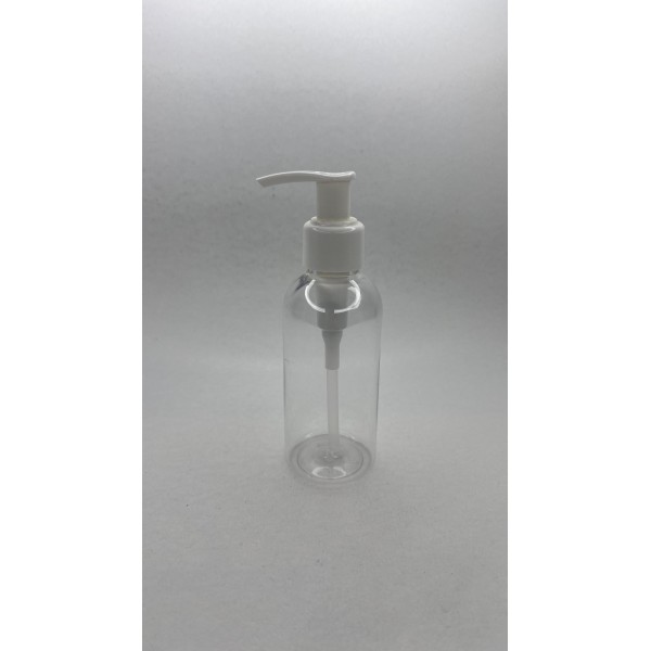 150 ml Şeffaf Plastik Şişe (PET) Beyaz Sıvı Sabun Pompalı (24 Ağız)