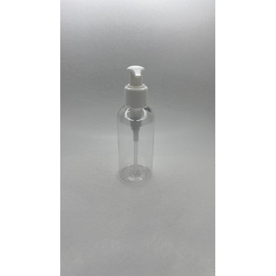 150 ml Şeffaf Plastik Şişe (PET) Beyaz Sıvı Sabun Pompalı (24 Ağız)