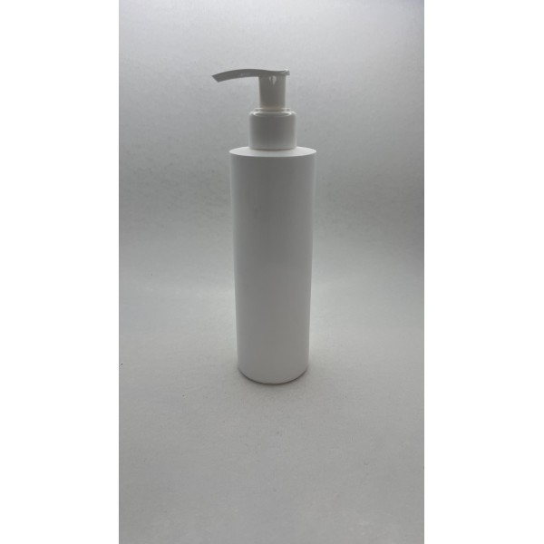 250 ml Beyaz Mat Plastik Şişe (PE) Beyaz Sıvı Sabun Pompalı (24 Ağız)