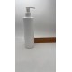 250 ml Beyaz Mat Plastik Şişe (PE) Beyaz Sıvı Sabun Pompalı (24 Ağız)