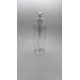 250 ml Şeffaf Plastik Şişe (PET) Beyaz Sıvı Sabun Pompalı (24 Ağız)
