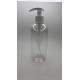 500 ml Şeffaf Plastik Şişe (PET) Beyaz Sıvı Sabun Pompalı (28 Ağız)