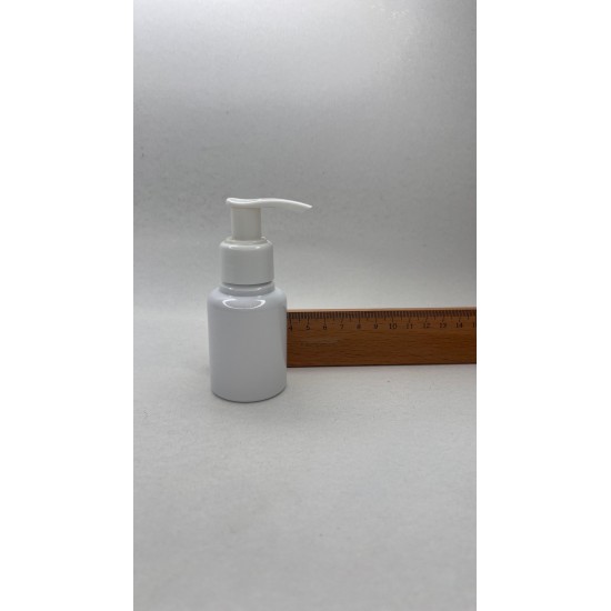 60 ml Beyaz Plastik Şişe (PET) Beyaz Sıvı Sabun Pompalı (24 Ağız)