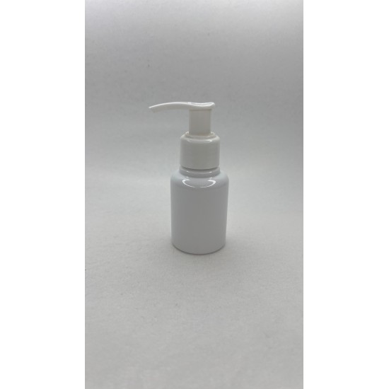 60 ml Beyaz Plastik Şişe (PET) Beyaz Sıvı Sabun Pompalı (24 Ağız)