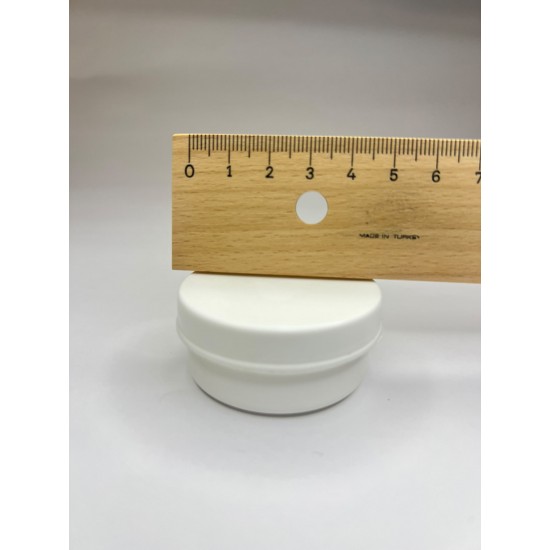 20 ml Beyaz Plastik Pomat Kutusu Vidalı Kapaklı