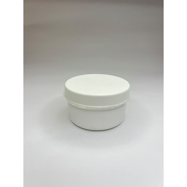 30 ml Beyaz Plastik Pomat Kutusu Vidalı Kapaklı