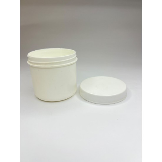 50 ml Beyaz Plastik Pomat Kutusu Vidalı Kapaklı