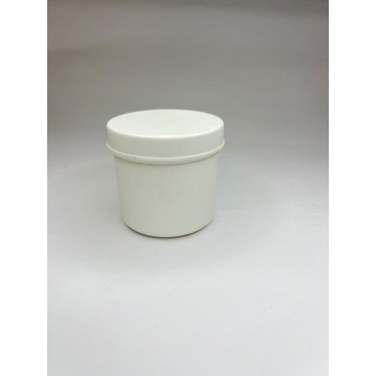 50 ml Beyaz Plastik Pomat Kutusu Vidalı Kapaklı