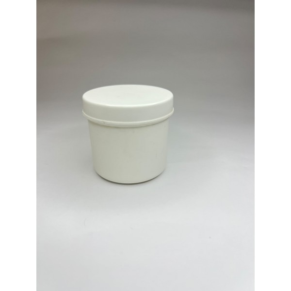 50 ml Beyaz Plastik Pomat Kutusu Vidalı Kapaklı