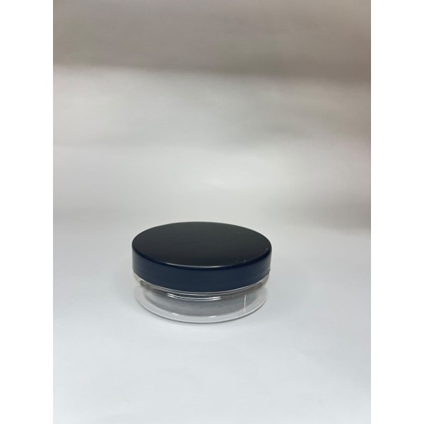 50 ml Akrilik Şeffaf Plastik Kozmetik Krem Kavanozu Siyah Kapaklı