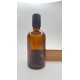 100 ml Kahverengi (Amber) Cam Şişe Siyah Rollon Başlıklı