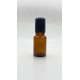 10 ml Kahverengi(Amber) Cam Şişe Siyah Rollon Başlıklı