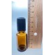 10 ml Kahverengi(Amber) Cam Şişe Siyah Rollon Başlıklı