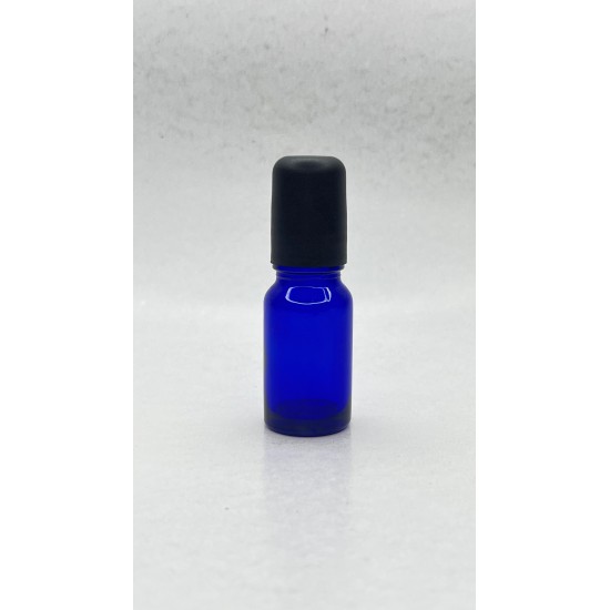 10 ml Mavi Cam Şişe Siyah Rollon Başlıklı