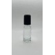 10 ml Şeffaf Cam Şişe Siyah Rollon Başlıklı