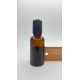30 ml Kahverengi (Amber) Cam Şişe Siyah Rollon Başlıklı