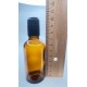 50 ml Kahverengi (Amber) Cam Şişe Siyah Rollon Başlıklı