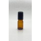 5 ml Kahverengi (Amber) Cam Şişe Siyah Rollon Başlıklı
