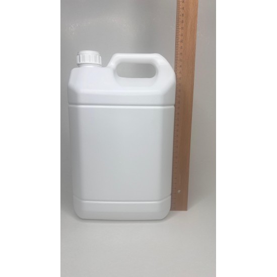 5 Litre Beyaz Mat Plastik Çanta Bidon