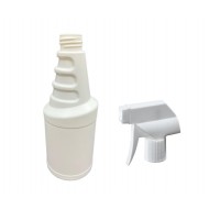 500 ml Beyaz Mat Vosvos (PE)- Beyaz Trigger Sprey Şişesi