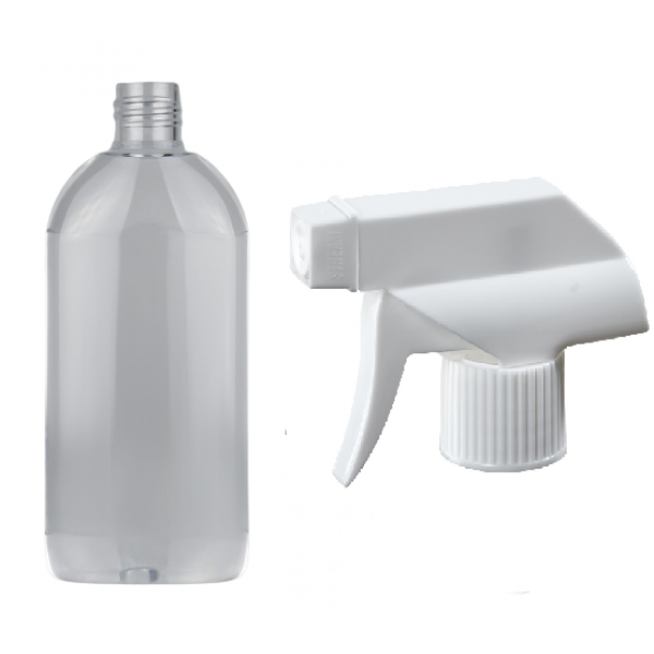 1 lt  Şeffaf Şişe Triger Sprey Başlıklı