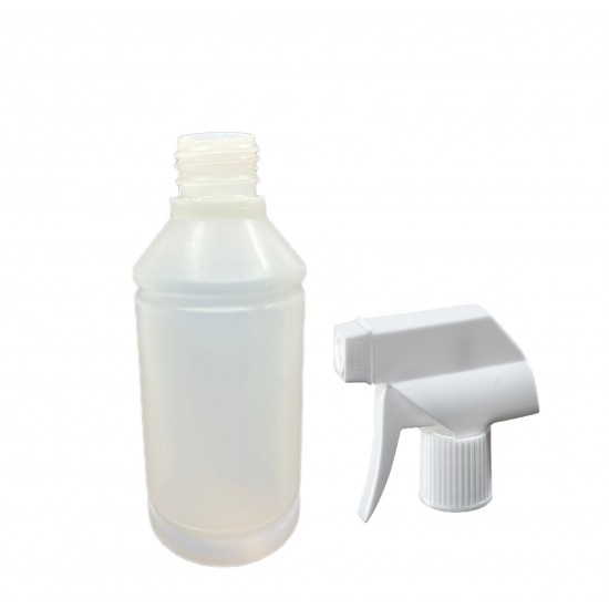 250ml Kuşaklı Naturel Renk Şişe Triger Sprey Başlıklı