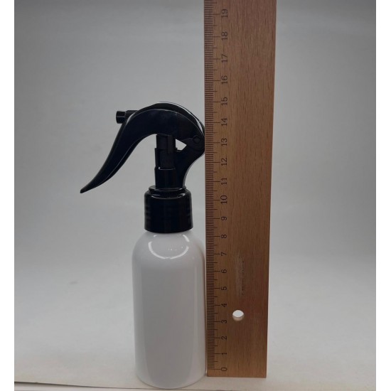 100 ml Beyaz Mat (PE) Şişe  Siyah Glade Trigger Sprey Şişesi