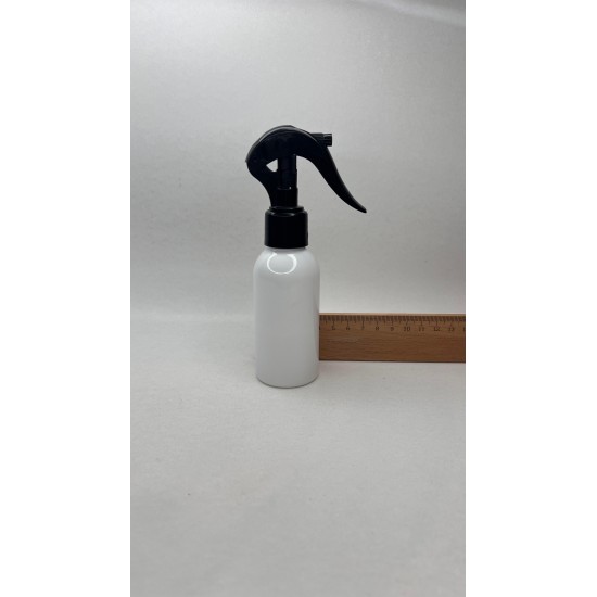 100 ml Beyaz Mat (PE) Şişe  Siyah Glade Trigger Sprey Şişesi