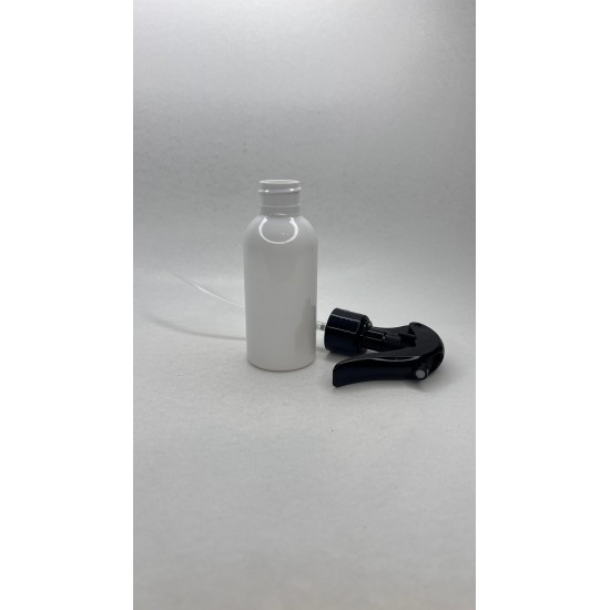 100 ml Beyaz Mat (PE) Şişe  Siyah Glade Trigger Sprey Şişesi