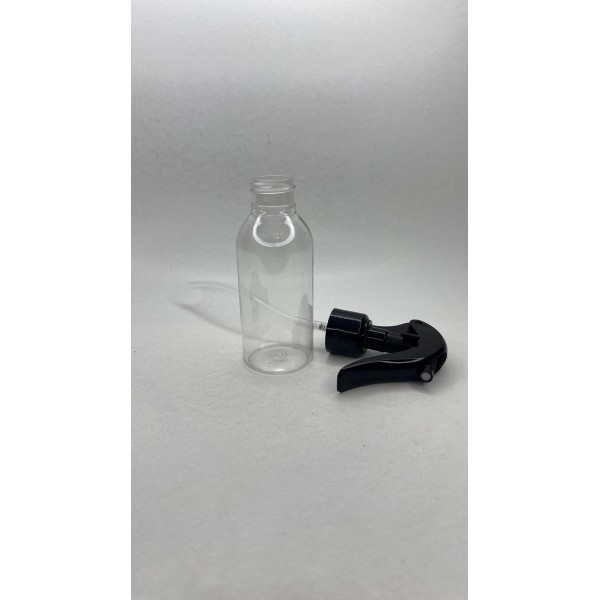 100 ml Şeffaf Plastik (PET) Siyah Glade Trigger Sprey Şişesi