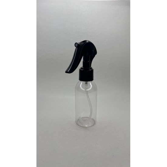 100 ml Şeffaf Plastik (PET) Siyah Glade Trigger Sprey Şişesi