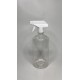 1 Litre Şeffaf PET Trigger Sprey Şişesi - Beyaz Trigger 