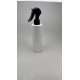 250 ml Beyaz Mat (PE) Siyah Glade Trigger Sprey Şişesi