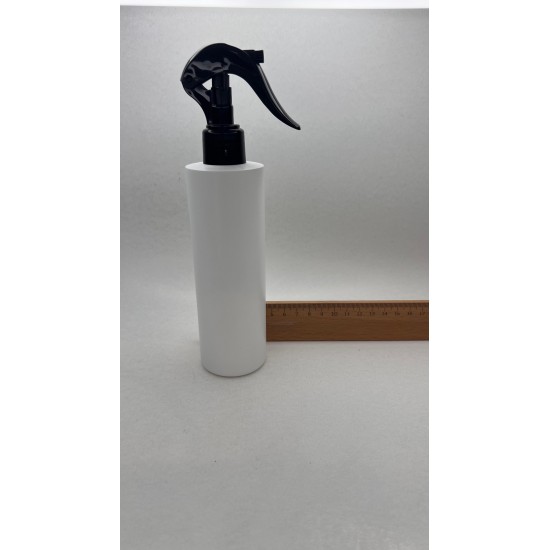 250 ml Beyaz Mat (PE) Siyah Glade Trigger Sprey Şişesi
